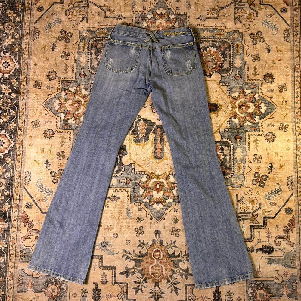 Vintage early 2000s Anoname low rise flare light wash Jeans Y2K size 24 Bootcut - Picture 14 of 14